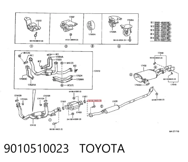  9010510023 Toyota