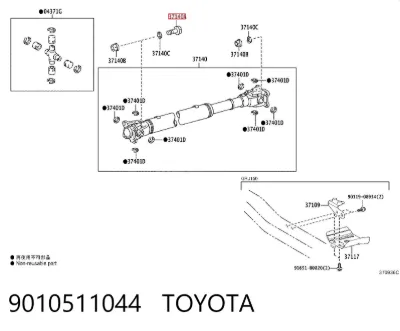 Болт карданного вала TOYOTA 9010511044