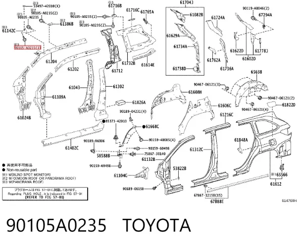  90105A0235 Toyota