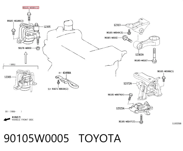  90105W0005 Toyota