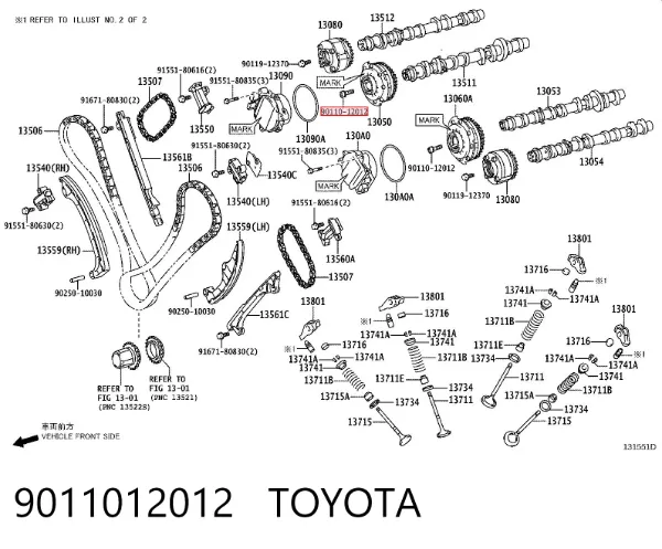  9011012012 Toyota