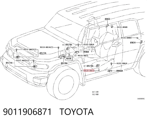  9011906871 Toyota