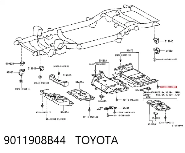  9011908B44 Toyota