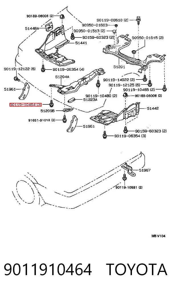  9011910464 Toyota