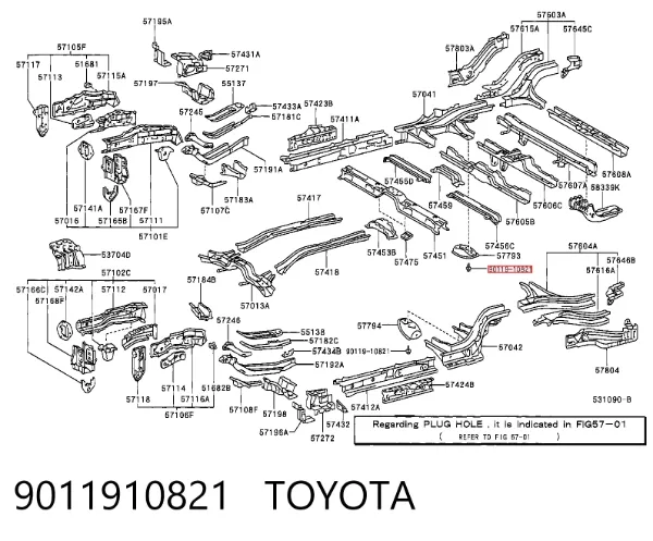  9011910821 Toyota