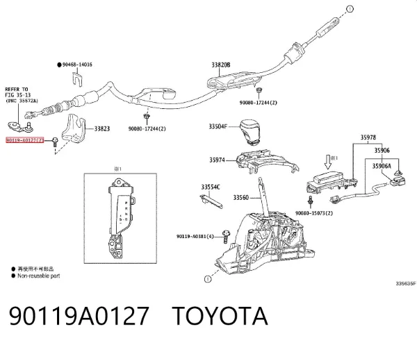  90119A0127 Toyota