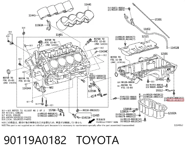  90119A0182 Toyota