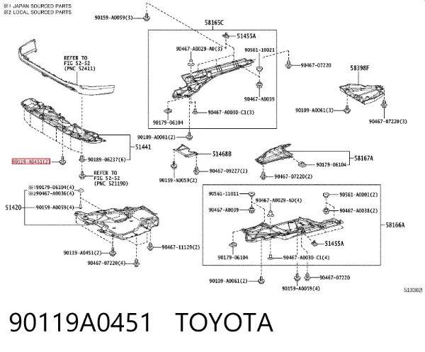  90119A0451 Toyota