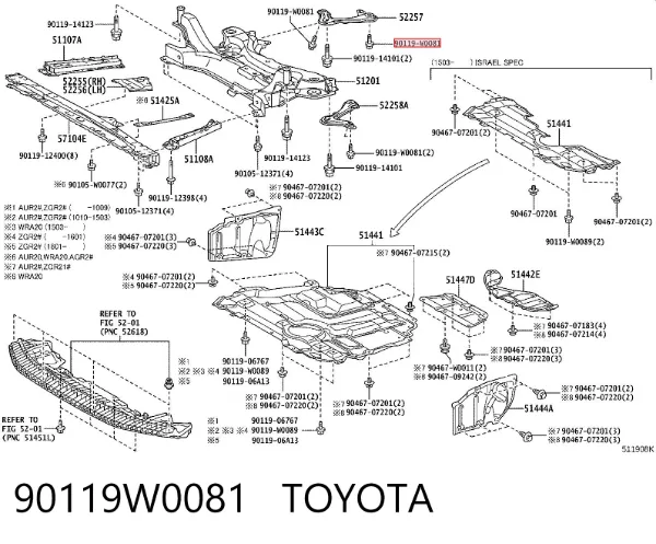  90119W0081 Toyota