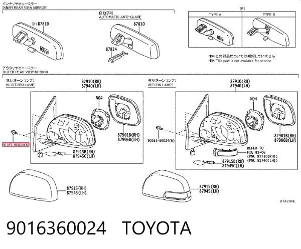  9016360024 Toyota