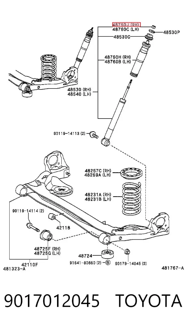  9017012045 Toyota
