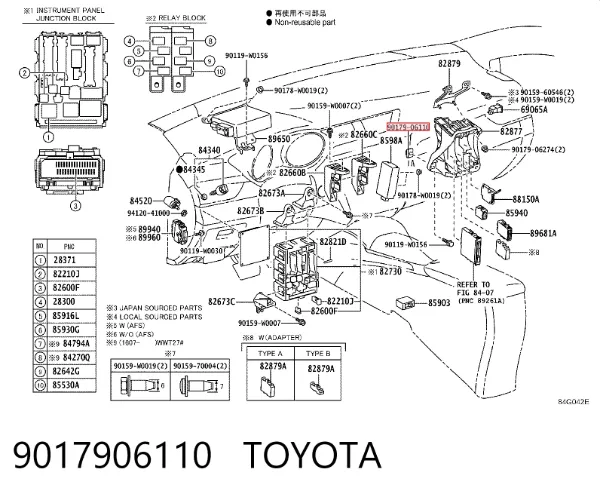  9017906110 Toyota