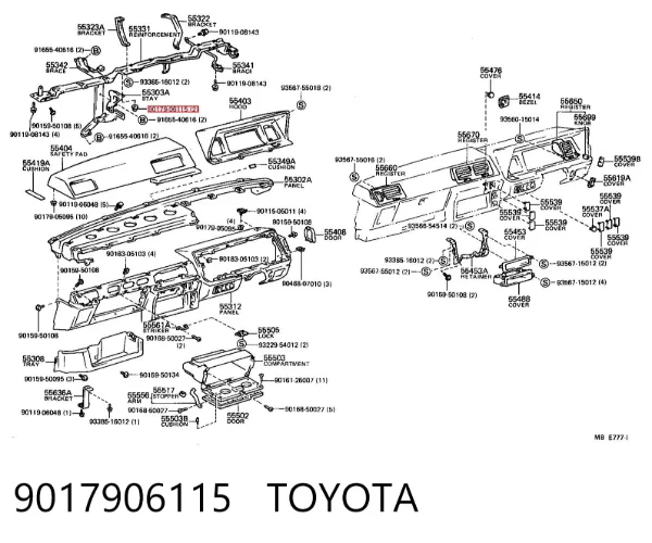  9017906115 Toyota