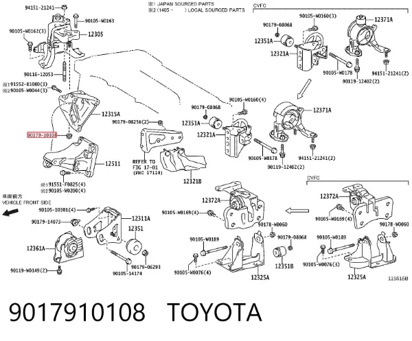  9017910108 Toyota
