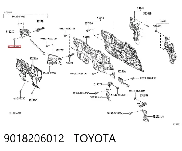  9018206012 Toyota