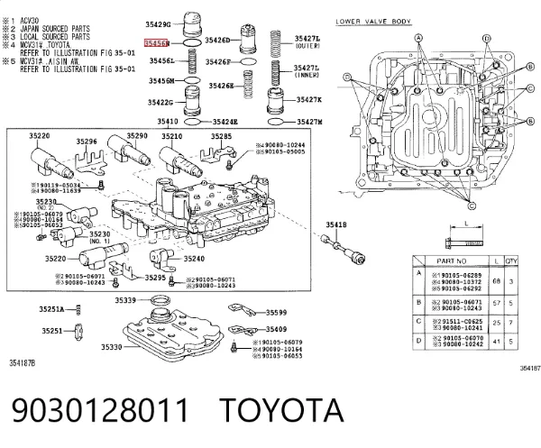  9030128011 Toyota