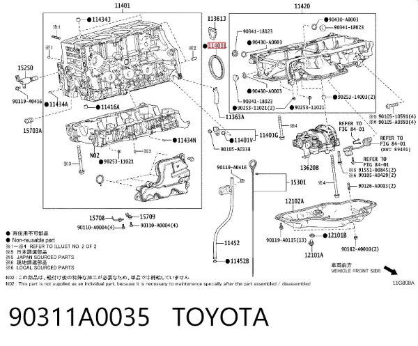  90311A0035 Toyota