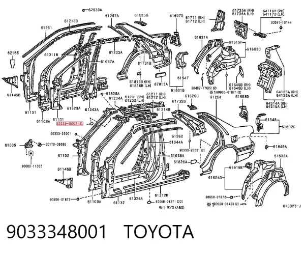  9033348001 Toyota