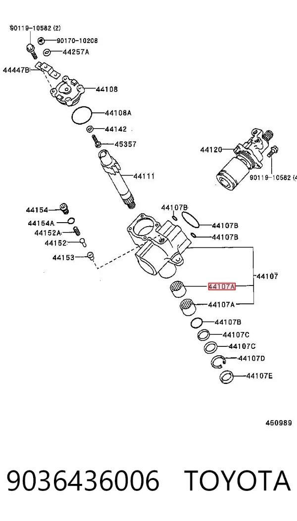 Подшипник рулевого механизма 9036436006 Toyota