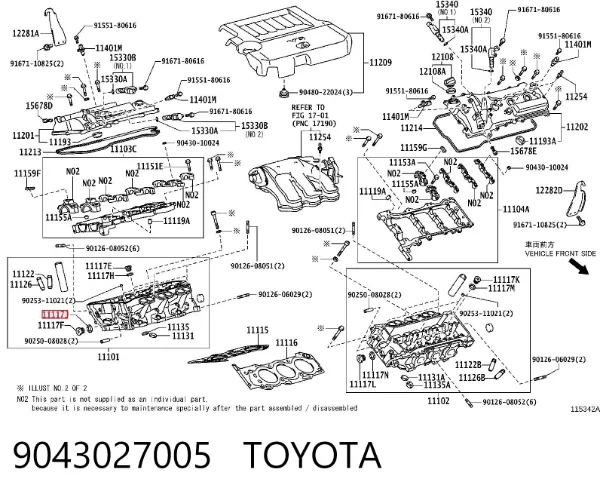 Прокладка пробки поддона двигателя 9043027005 Toyota