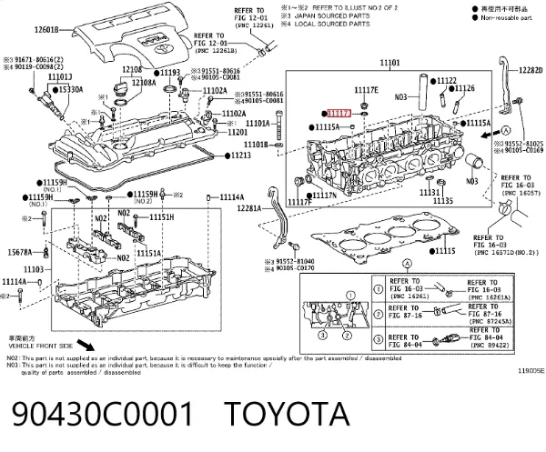  90430C0001 Toyota