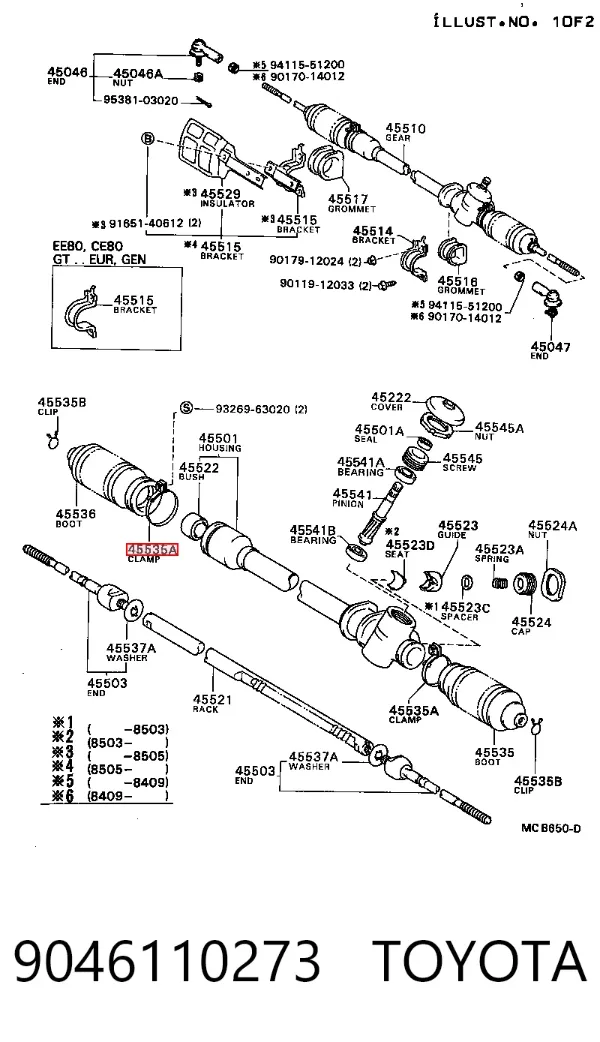  9046110273 Toyota