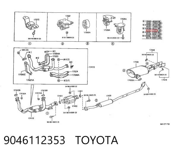  9046112353 Toyota