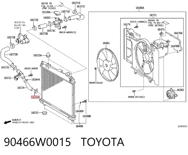  90466W0015 Toyota