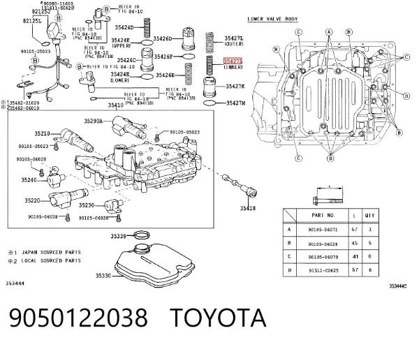  9050122038 Toyota