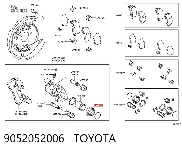  9052052006 Toyota