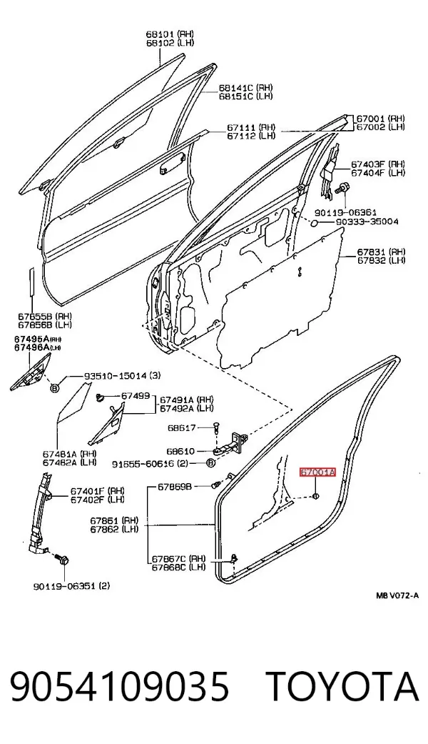  9054109035 Toyota