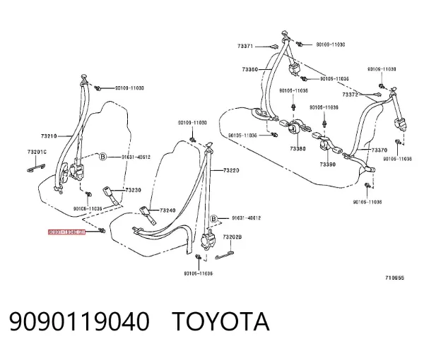  9090119040 Toyota