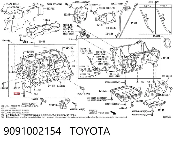  9091002154 Toyota