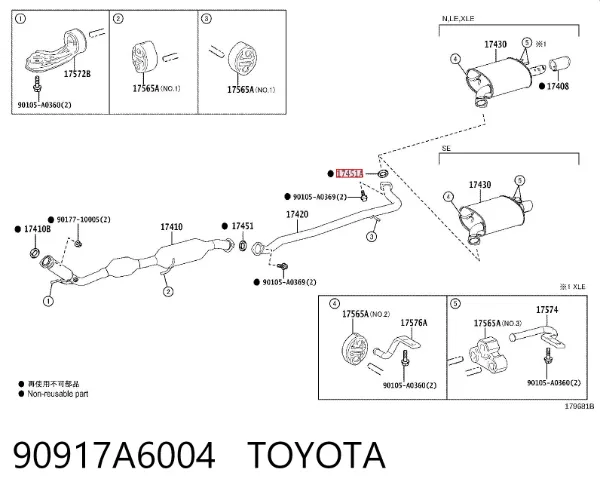  90917A6004 Toyota