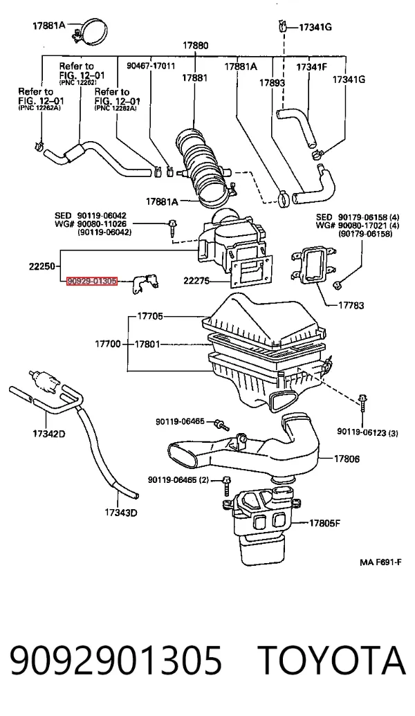  9092901305 Toyota
