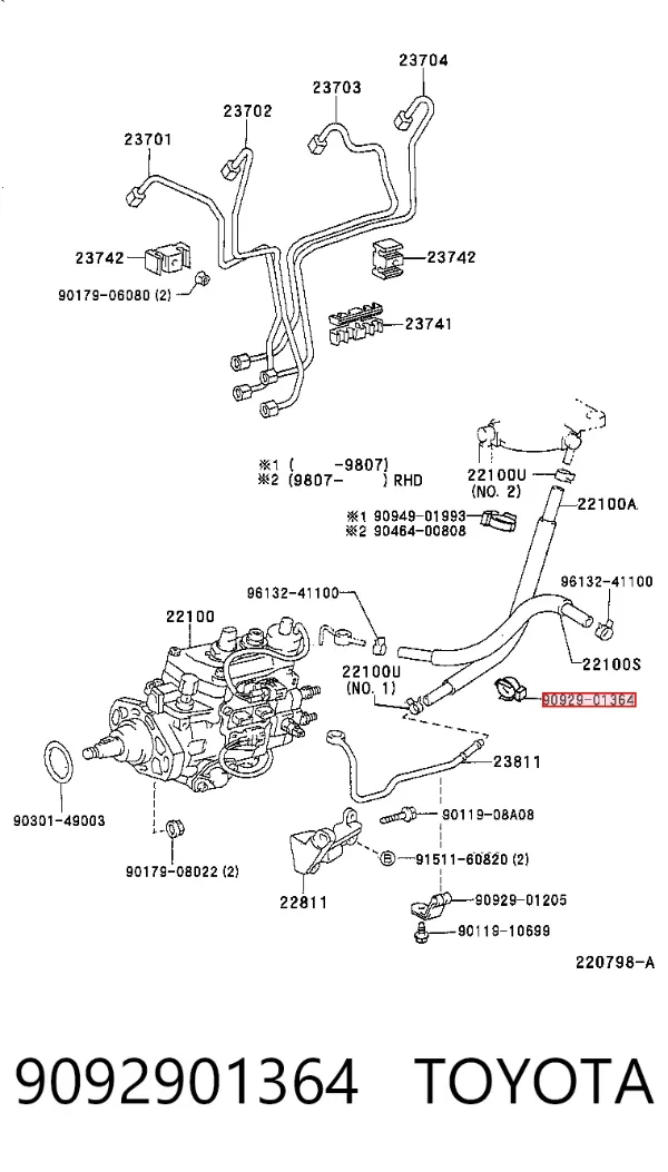  9092901364 Toyota