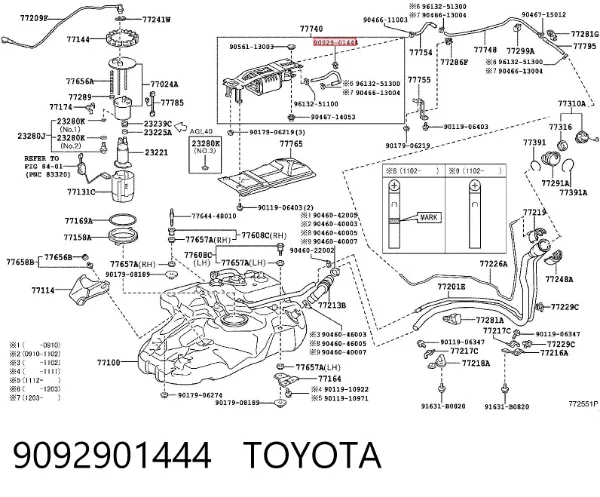  9092901444 Toyota