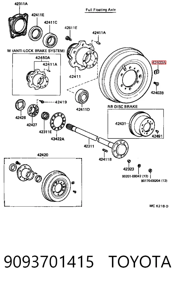  9093701415 Toyota