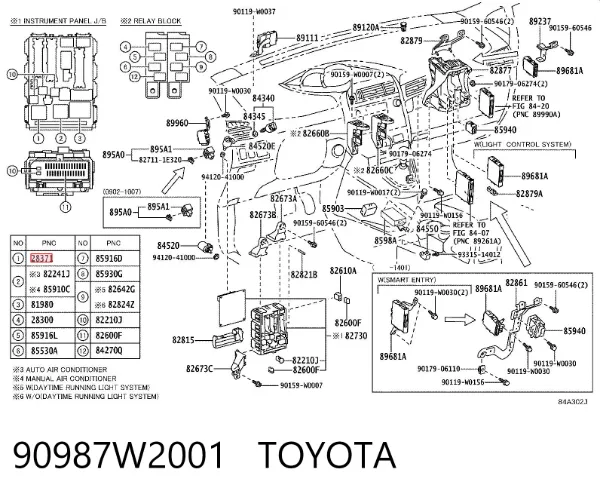  90987W2001 Toyota