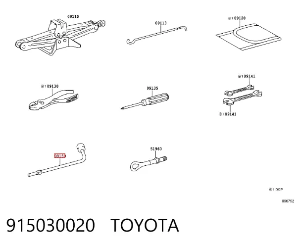  915030020 Toyota