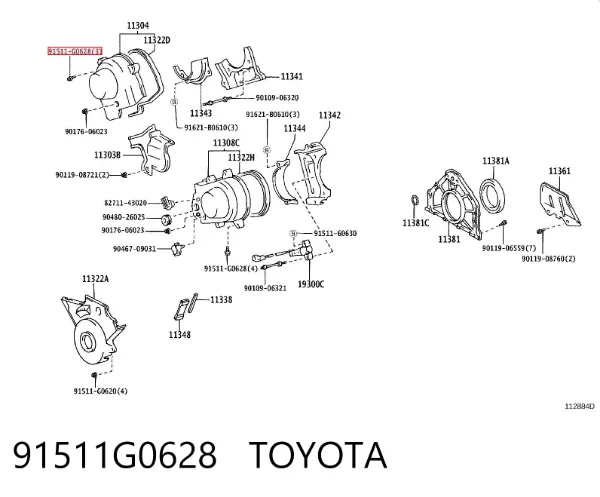  91511G0628 Toyota