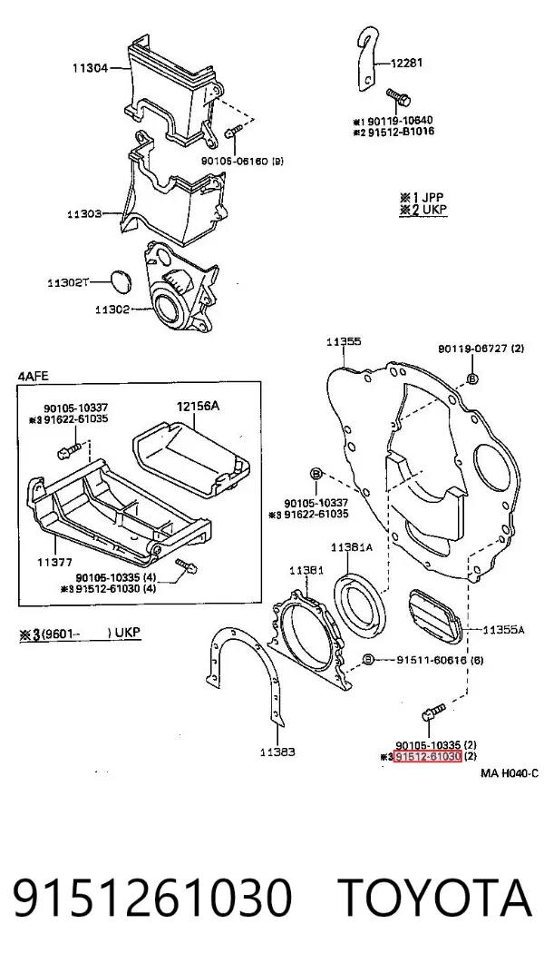  9151261030 Toyota