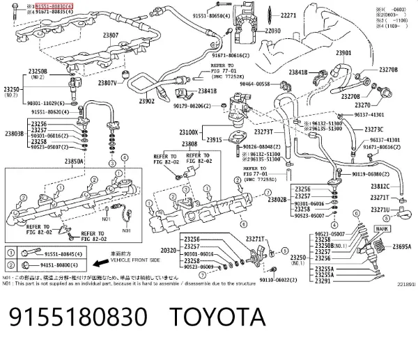  9155180830 Toyota