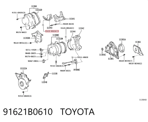  91621B0610 Toyota
