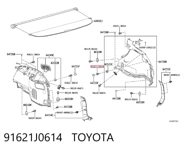  91621J0614 Toyota