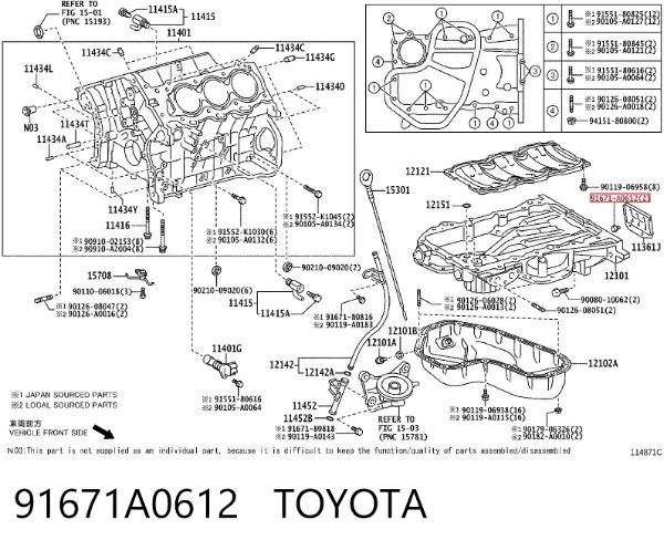  91671A0612 Toyota
