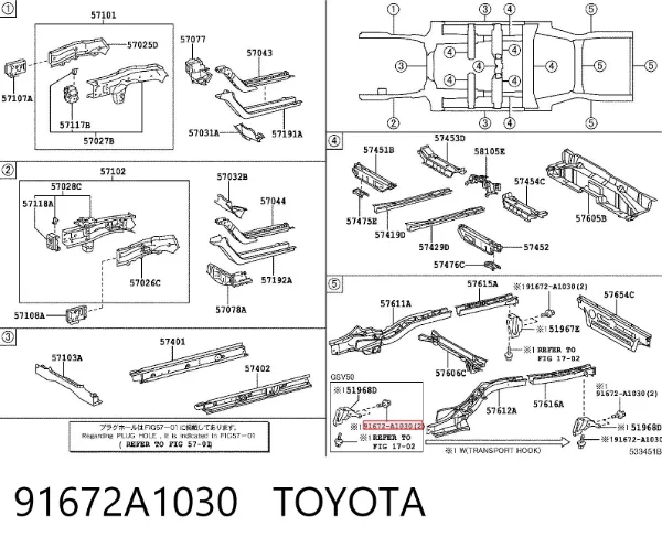  91672A1030 Toyota