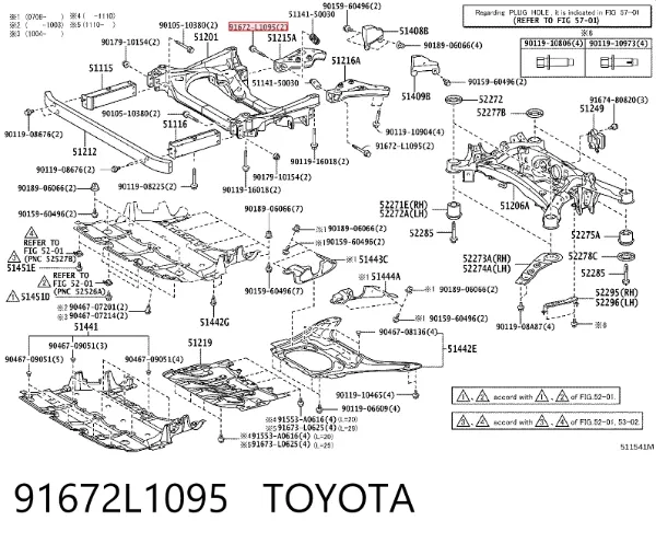  91672L1095 Toyota