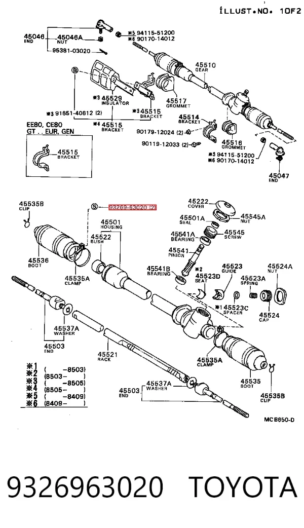  9326963020 Toyota