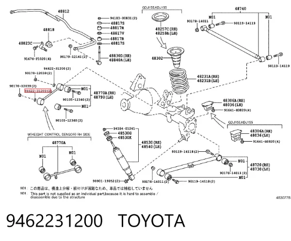  9462231200 Toyota